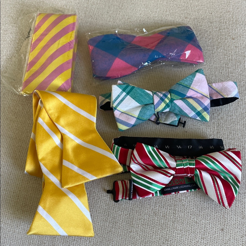 Colorful Bow Tie and Necktie Set